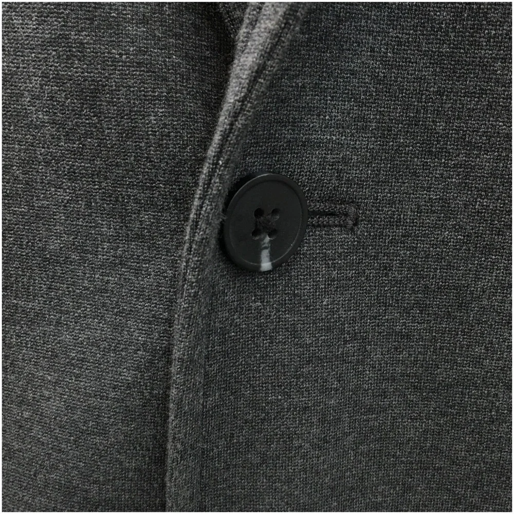01. ALGO Mens Blazer Sport‎ Coat Casual Jacket Size M (38R) Jersey Gray Suit